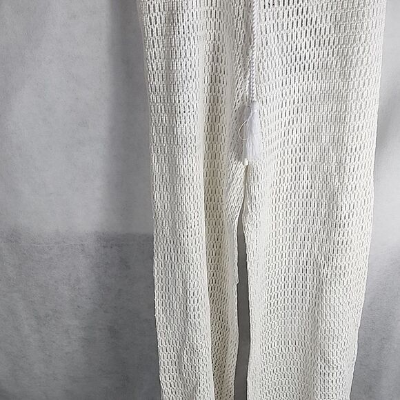 Gianni bini NWOT Tassel Tie High Waisted Beach/Swim Cover~up Crochet Pants - Picture 10 of 10